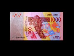 Unc - 1000 francs - West African countries - 2003 (the common currency!) Read!