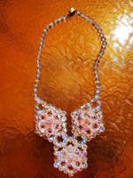 Retro Czech crystal necklace