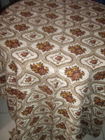 Beautiful baroque floral pattern huge woven tablecloth new
