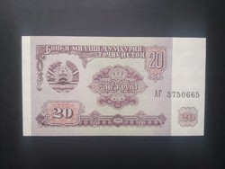 Tajikistan 20 rubles 1994 oz