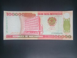 Mozambique 100000 meticais 1993 aunc