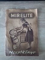Mirelite receptkönyv az 1960-as évekből ritka