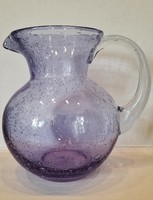 Purple bubble glass jug