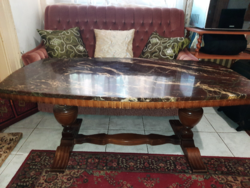 Antique, old, large marble smoking table