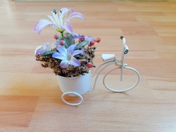 Painted metal bicycle room decor, flower stand ...