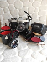 YASHICA vintage fényképezőgép és objektív csomag Gönczi "Maxi" fotóművész hagyatéka