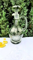 Polished glass wine jug