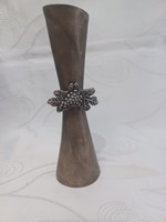 Small silver-plated vase