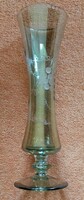 Polished glass vase