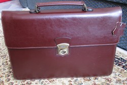 Genuine Leather Burgundy-Color High-Quality Bag Bossana Collection in New Condition - Great Gift Idea