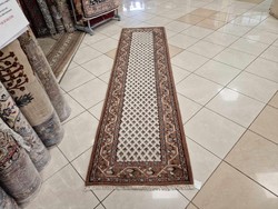 Indo mir 75x275 hand knotted wool persian running rug bfz610
