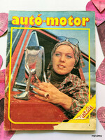1977      /  autó - motor  /  SZÜLETÉSNAPRA :-) Eredeti, régi ÚJSÁG Ssz.:  27587