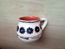 Painted ceramic beaker, jug, pitcher, ...