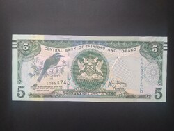 Trinidad and Tobago 5 dollars 2006 unc