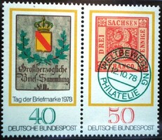 N980-1c / Németország 1978 Bélyegnap bélyegpár postatiszta
