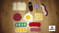 Crocheted breakfast package for children 1.