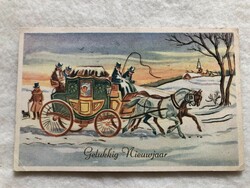 Antique, old graphic postcard -10.