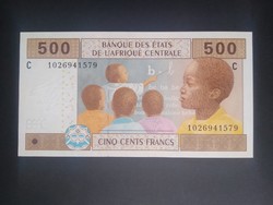 Central African States Chad 500 francs 2002/2022 unc