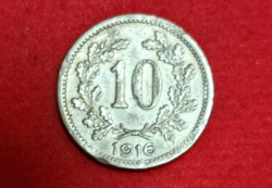 1916. Ausztria 10 Heller (2050)