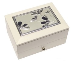 Floral white jewelry holder 2 (17071)