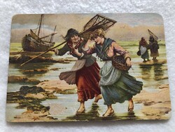 Antik, régi képeslap - Postatiszta                                        -10.