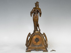 Art Nouveau clock with a female figure