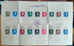 József Ferenc double set of stamps (1912) Bosnia-Herzegovina