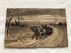 Antique, old postcard - 1923 -10.