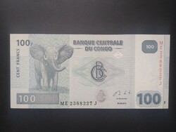 Kongó 100 Francs 2013 Unc