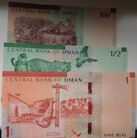 Omán 100 bialsa 1˛/2 -1 rials 2020 UNC