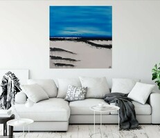 Antarctica - abstract painting by Kuzma Lilla