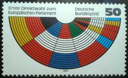 N1002 / Németország 1979 Az Európai Parlament választása bélyeg postatiszta
