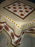 Beautiful vintage floral colorful tablecloth new