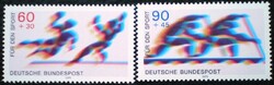 N1009-10 / Germany 1979 sports aid stamp series postal clearance