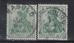 Deutsches reich 0463 mi 70 a,b €13.30