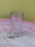 Boot-shaped drinking glass for sale!