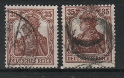 Deutsches reich 0478 mi 103 a,b €25.00