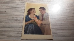 Old romantic postcard.