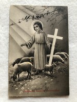 Antique, old graphic Easter postcard -10.