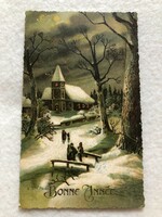 Antique, old litho postcard - post clean -10.