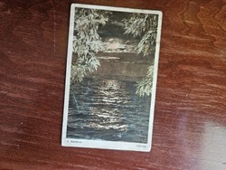 Lake Balaton - twilight postcard