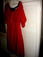 Kenzo 100% silk dress, blood red madeira