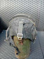 Soviet pilot leather helmet as found.