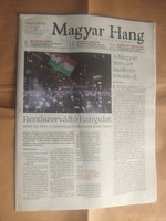 Magyar hang civic weekly newspaper, Tuesday, May 8, 2018, first year, issue 0