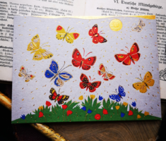 Turnowsky's Art postatiszta képeslap Pillangó / Lepke