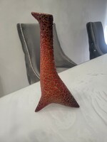 Zsolnay extra rare cracked glazed giraffe vase