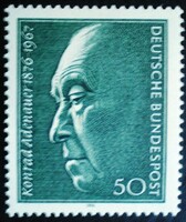 N876 / Németország 1976 Konrad Adenauer bélyeg postatiszta