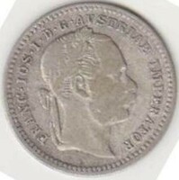 Osztrák-Magyar Monarchia 10  ezüst krajcár 1872 G