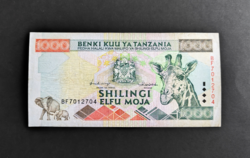 Tanzania 1000 shillings 1997, vf+