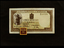 Real rarity - Romania - 1940 - 500 lei (real antique banknote!)